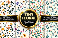 Tiny Floral Digital Papers - 04 Variation Product Image 1