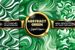 Abstract Green Digital Papers - 04 Variations Product Image 1