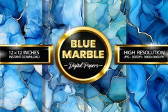 Blue Marble Digital Papers - 04 Variations Product Image 1