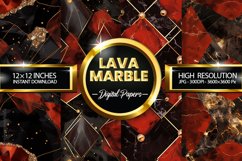 Lava Marble Digital Papers - 04 Variations Product Image 1