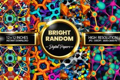 Bright Random Digital Papers - 04 Variations Product Image 1