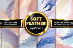 Soft Feather Digital Papers - 04 Variations Product Image 1