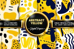 Abstract Yellow Digital Papers - 04 Variations Product Image 1