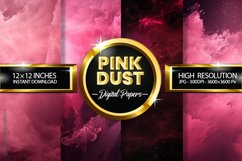 Pink Dust Digital Papers - 04 variations Product Image 1