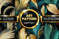 Art Pattern Digital Papers - 04 Variations Product Image 1