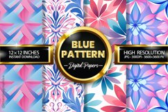 Blue Pattern Digital Papers - 04 Variations Product Image 1