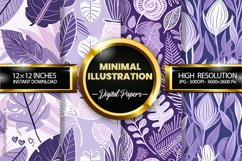 Minimal Illustration Digital Papers - 04 Variations Product Image 2
