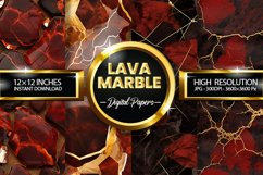 Lava Marble Digital Papers - 04 Variations Product Image 2