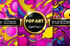 Pop Art Digital Papers - 04 Variations Product Image 1