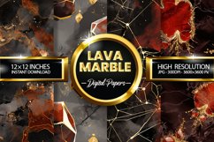Lava Marble Digital Papers - 04 Variations Product Image 1