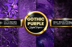 Gothic Purple Digital Papers - 04 Variations Product Image 1