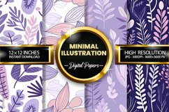 Minimal Illustration Digital Papers - 04 Variations Product Image 1