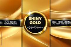 Shiny Gold Digital Papers - 03 Variations Product Image 1