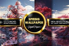 Spring Wallpaper Digital Papers - 04 Variations Product Image 1