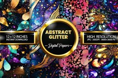 Abstract Glitter Digital Papers - 04 Variations Product Image 1