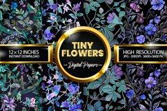 Tiny Flowers Digital Papers - 04 Variations Product Image 1