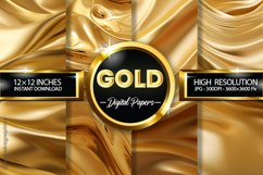 Gold Digital Papers - 04 Variations Product Image 1