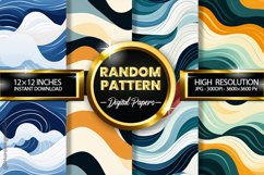 Random Pattern Digital Papers - 04 Variations Product Image 1