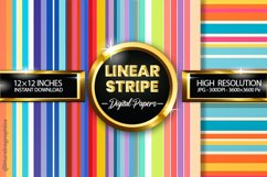 Linear Stripe Digital Papers - 04 Variations Product Image 2