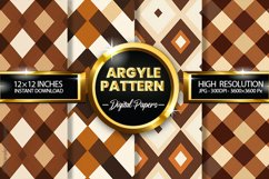 Argyle Pattern Digital Papers - 04 Variations Product Image 1
