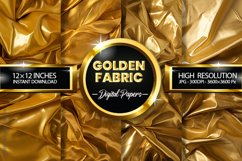 Golden Fabric Digital Papers - 04 Variations Product Image 1