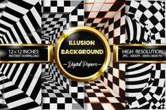 Illusion Background Digital Papers - 04 Variations Product Image 2