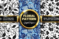 Floral Pattern Digital Papers - 03 variations Product Image 1