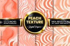 Peach Texture Digital Papers - 04 variations Product Image 1