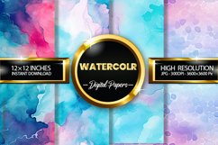 Watercolr Digital Papers - 04 Variations Product Image 1
