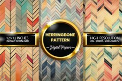 Herringbone Pattern Digital Papers - 03 Variations Product Image 1