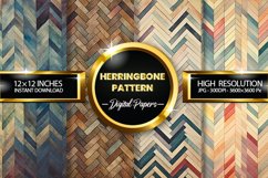 Herringbone Pattern Digital Papers - 04 Variations Product Image 1