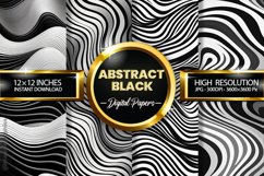 Abstract Black Digital Papers - 04 Variations Product Image 1