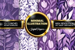 Minimal Illustration Digital Papers - 04 Variations Product Image 1