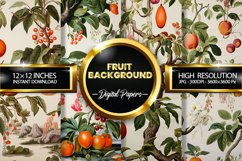 Fruit Background Digital Papers - 04 Variations Product Image 1