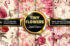 Tiny Flowers Digital Papers - 04 Variations Product Image 1