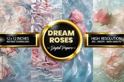 Dream Roses Digital Papers - 04 variations Product Image 1