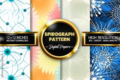 Spirograph Pattern Digital Papers - 04 Variations Product Image 1