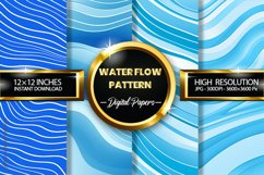 Water Flow Pattern Digital Papers - 04 Variations Product Image 1