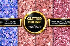 Glitter Chunk Digital Papers - 04 Variations Product Image 2