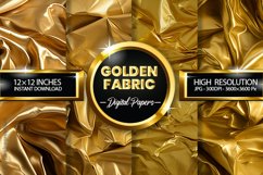 Golden Fabric Digital Papers - 04 Variations Product Image 1
