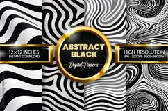 Abstract Black Digital Papers - 04 Variations Product Image 1