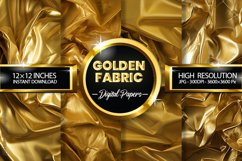 Golden Fabric Digital Papers - 04 Variations Product Image 1