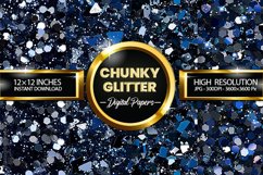 Chunky Glitter Digital Papers - 04 Variations Product Image 2