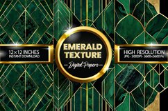 Emerald Texture Digital Papers - 03 variations Product Image 2