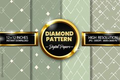 Diamond Pattern Digital Papers - 04 Variations Product Image 1