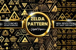 Zelda Pattern Digital Papers - 04 Variations Product Image 1