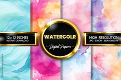 Watercolr Digital Papers - 04 Variations Product Image 1