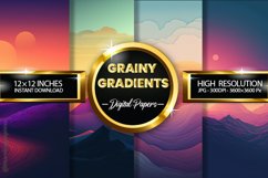 Grainy Gradients Digital Papers - 04 Variations Product Image 1