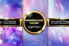 Morning Calm Colors Digital Papers - 03 Variations Product Image 1