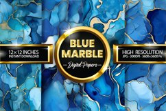 Blue Marble Digital Papers - 04 Variations Product Image 1